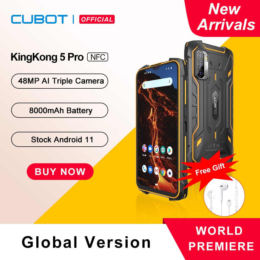 スマートフォン本体 KingKong 5 Pro 4GB/64GB Android11 Amazon | 【日本正規店】CUBOT Kingkong5 Pro SIMフリースマホ