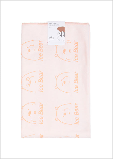 Miniso We Bare Bears Collection 5.0 Microfiber Bath Towel(Melon)