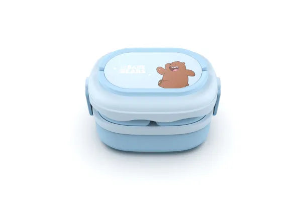 Miniso We Bare Bears Collection Double Layered Bento Box(Grizz)