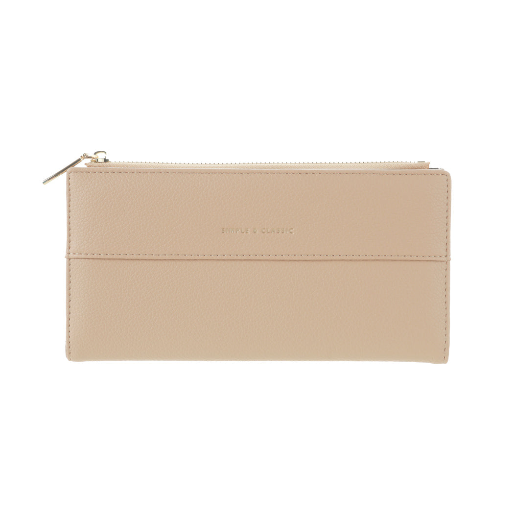 Miniso Women's Long Wallet with Golden Letters(Apricot) – Chinar Cart