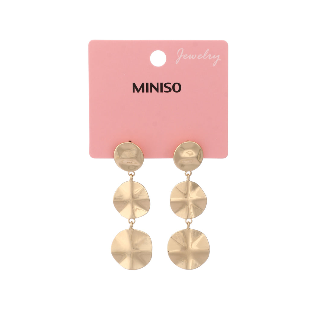 Miniso Disk Earrings (1 Pair)
