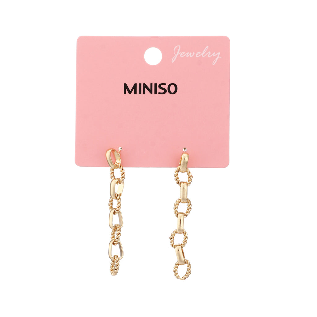 Miniso Fashion Patterned Earrings (1 Pair)