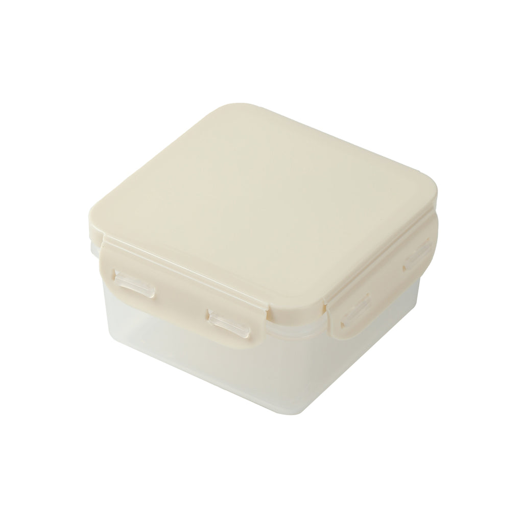 Miniso Macaron Color Square Food Storage Container (330mL)(Beige)