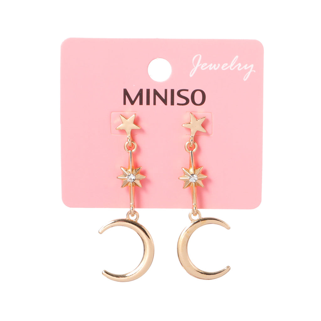 Miniso Star Moon Tassels Earrings (1 Pair)