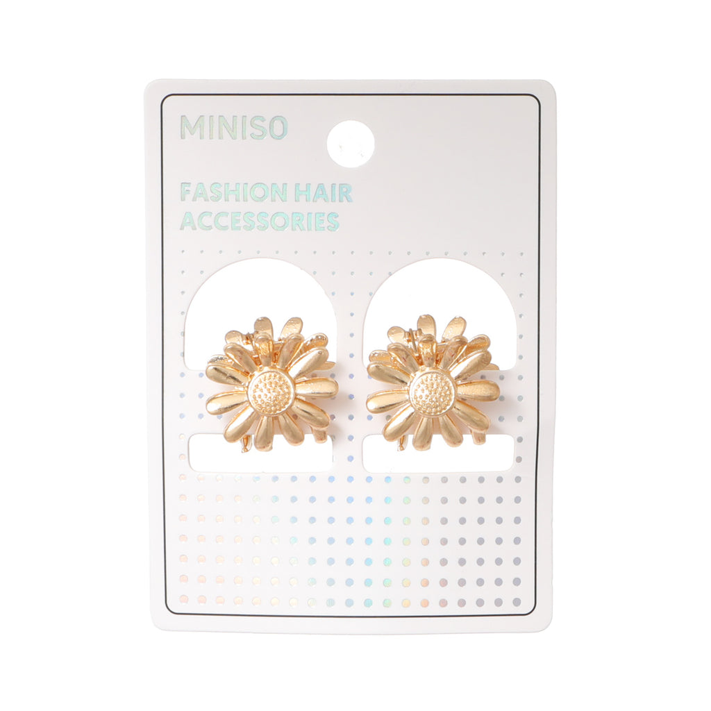 Miniso Metal Series Little Sun Flowers Claw Clips (2 pcs)