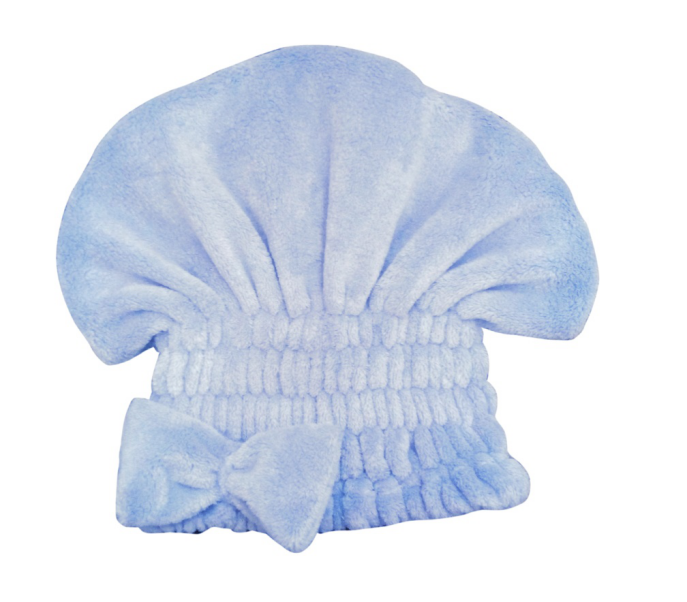 Miniso Bowknot Soft Hair Drying Cap(Blue)