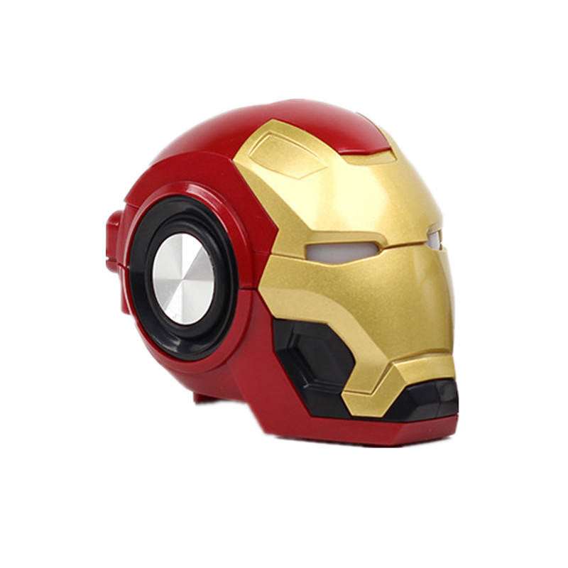 Iron Man Wireless Helmet Speaker with Mic – Bluetooth, LED Eyes, Rechargeable