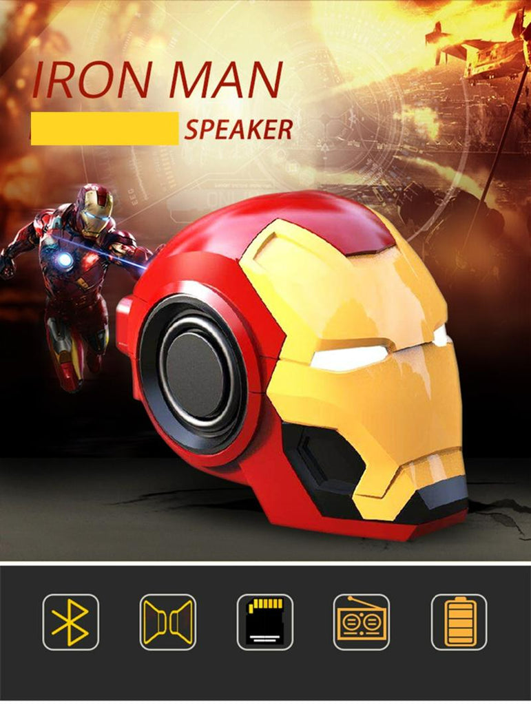 civil war iron man helmet bluetooth speaker Iron Man Wireless Helmet Speaker with Mic – Bluetooth, LED Eyes, Recha –  Chinar Cart