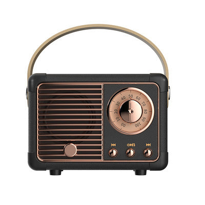Vintage Bluetooth Radio Speaker – Retro Style, Portable, Rechargeable