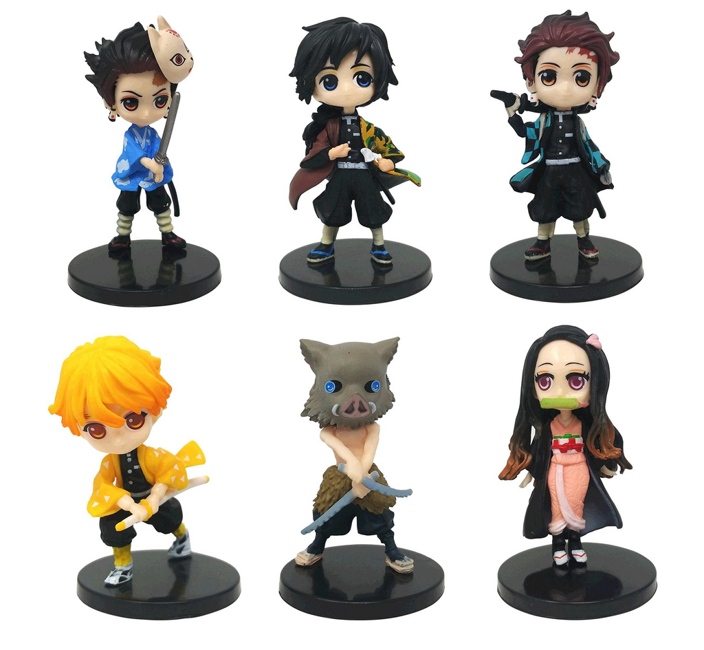 Yokai Demon Slayer 6pcs Set 6cm Action Figure