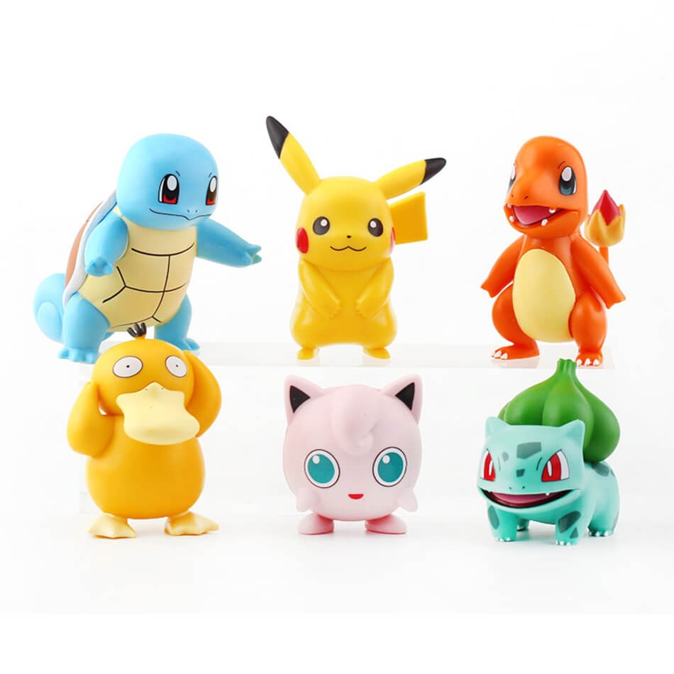 Yokai Pokemon 6 Character Set 6-8cm Action Figure